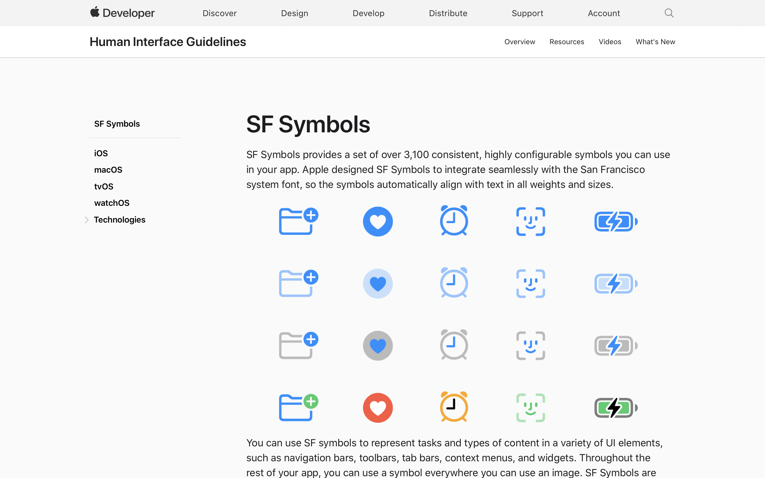 Wikipedia for iOS app: Icons.